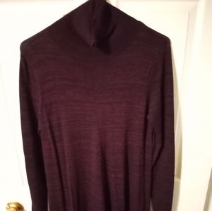 Burgundy sweater dress